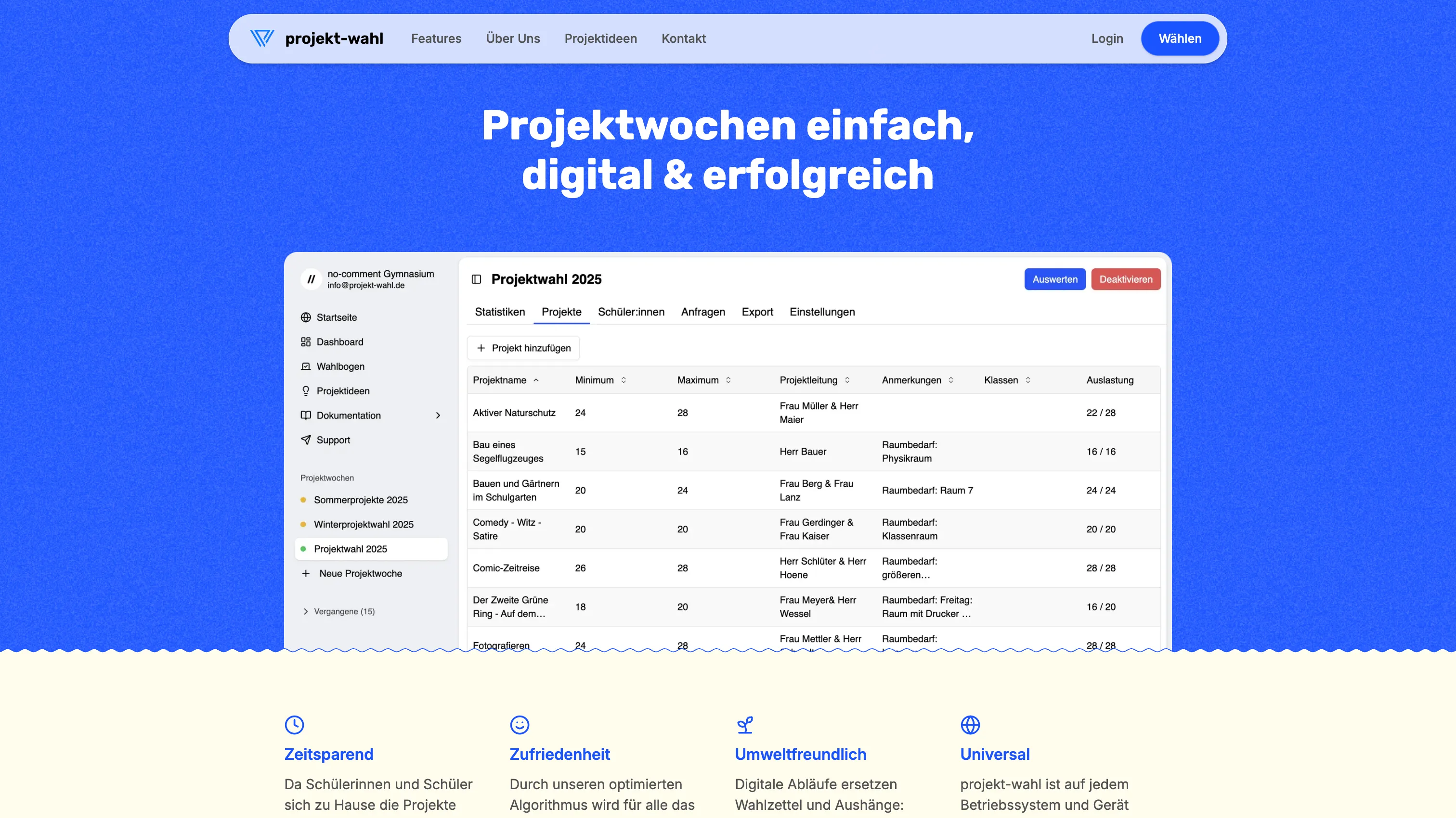 projekt-wahl